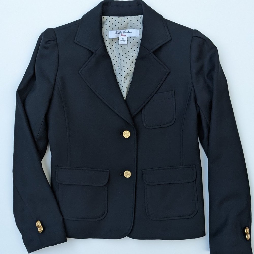 Brooks Brothers Wool Blazer - Girls' Size 6